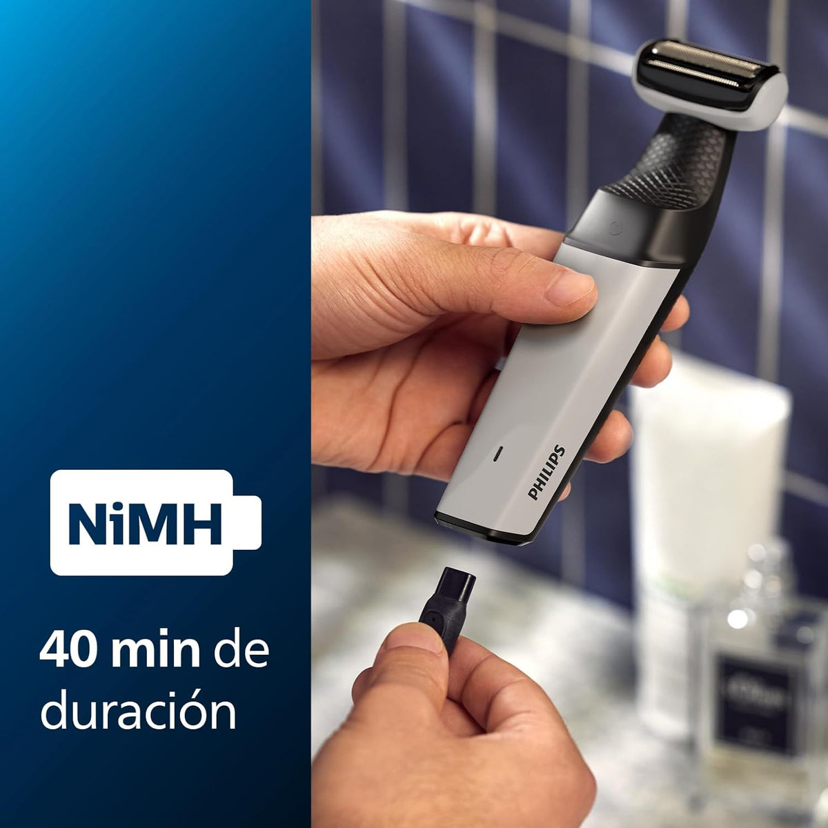 Afeitadora Philips Bodygroom Series 3000 | Afeitadora Corporal | Recortador Extraíble