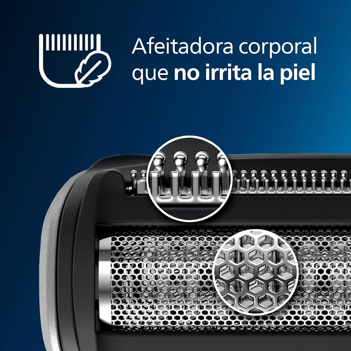 Afeitadora Philips Bodygroom Series 3000 | Afeitadora Corporal | Recortador Extraíble