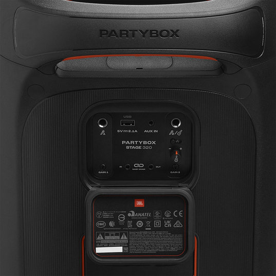 Bocina JBL PartyBox Stage 320 | 240W | Bluetooth | Color Negro