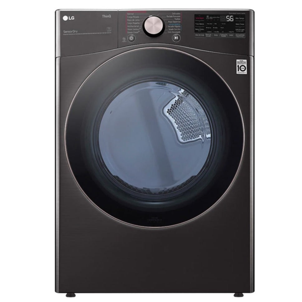Secadora a Gas LG DF22BV2BR | 22Kg | Carga Frontal | Color Negro - Multimax