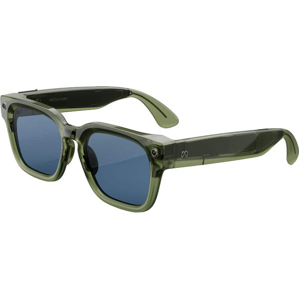 Meta Fury AI Glasses | Racing Green | Lentes Blue Atlantic
