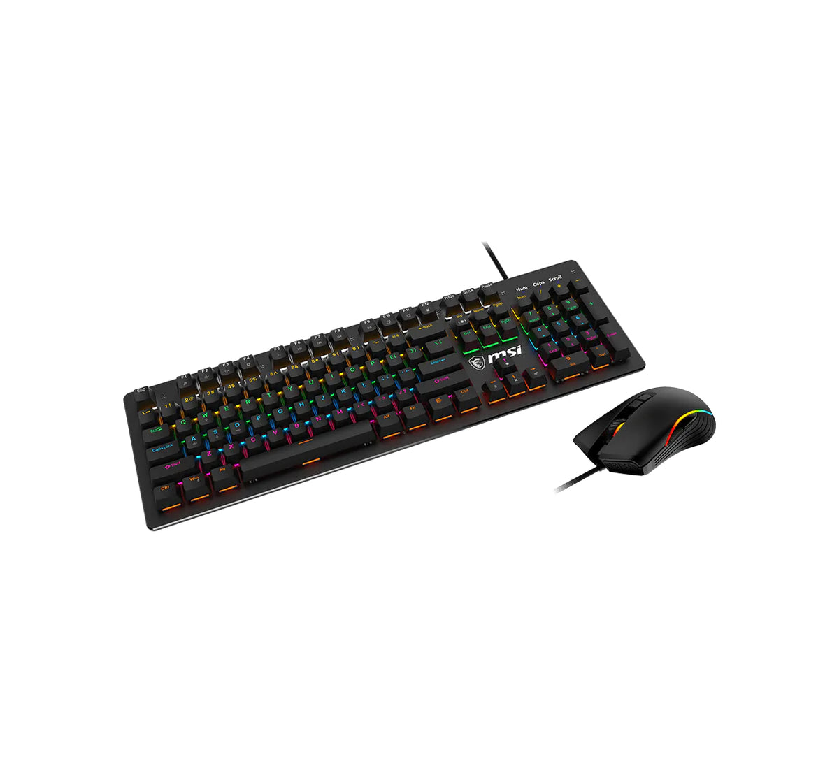 Combo Teclado/Mouse MSI Forge GK300 Mecanico | USB | Blue Switches