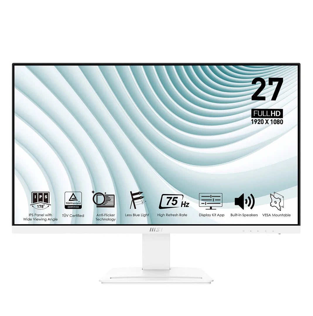 Monitor MSI PRO MP273W | 27" | 1920x1080 | 144Hz | HDMI | DisplayPort