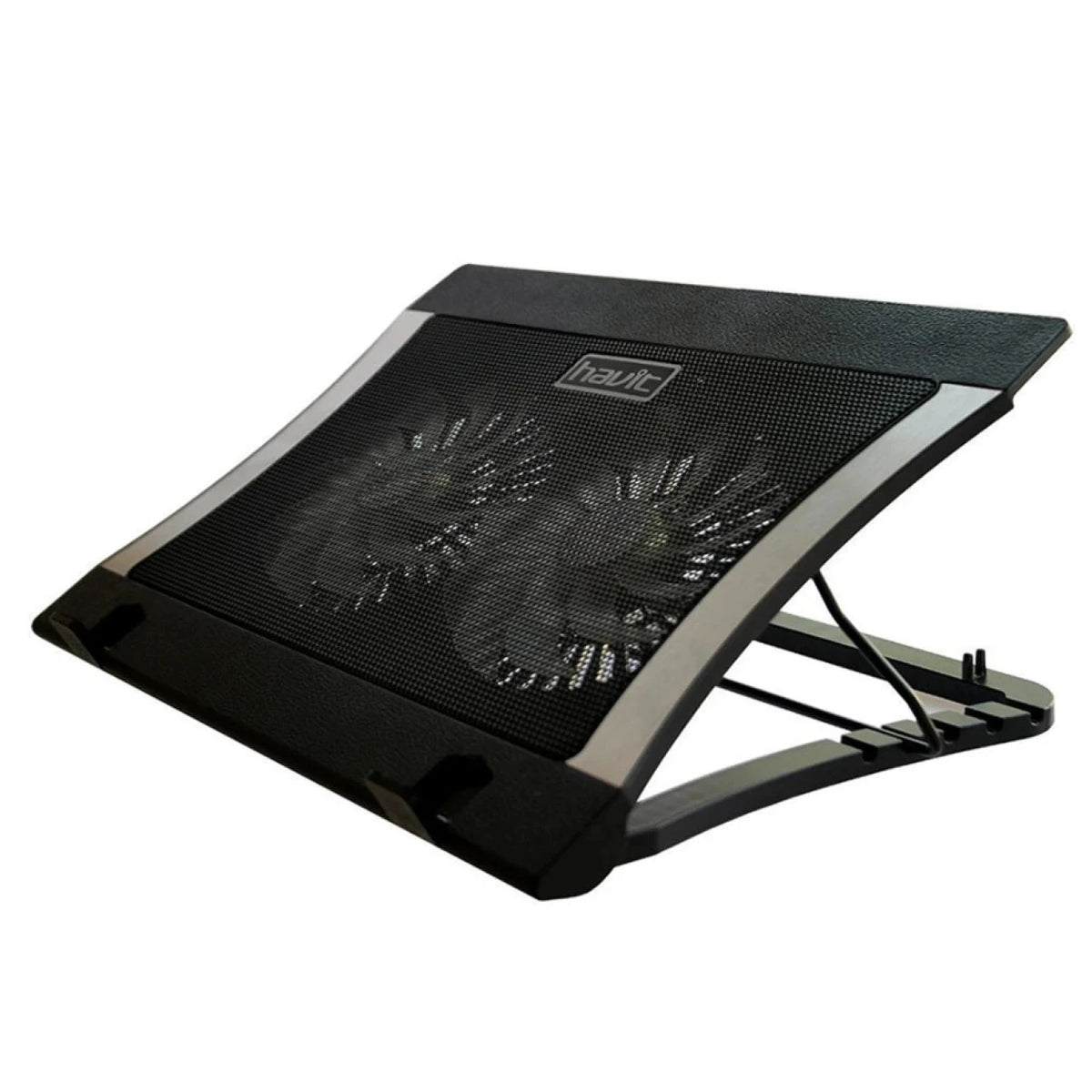 Soporte Havit HV-F2051 | Gaming Cooling Pad | 2 Ventiladores | Retroiluminado | Para Laptops hasta 17" | USB