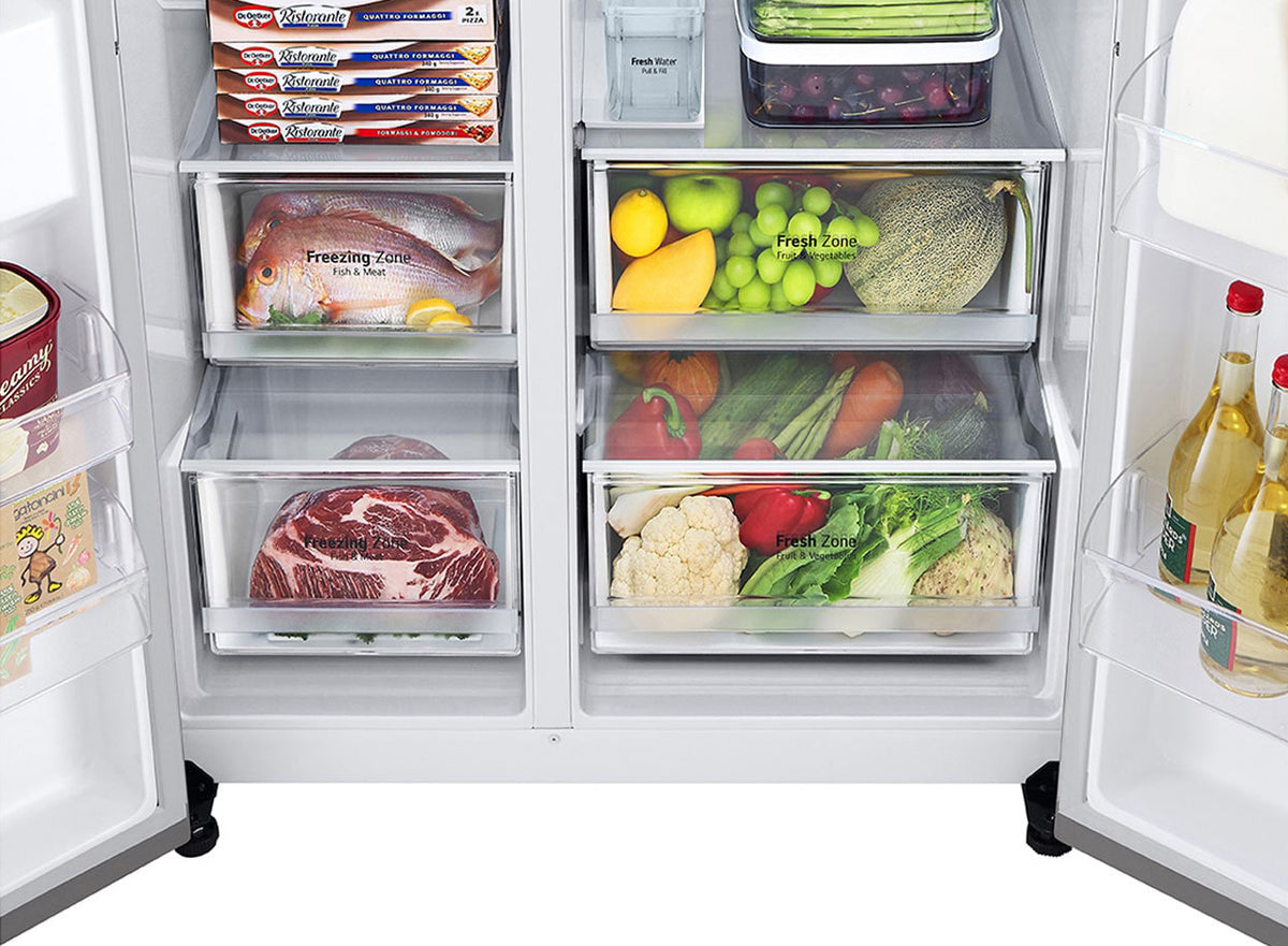 Refrigeradora Inverter LG GS75SPP | 28.7 Pies Cúbicos | Dispensador | Side by Side