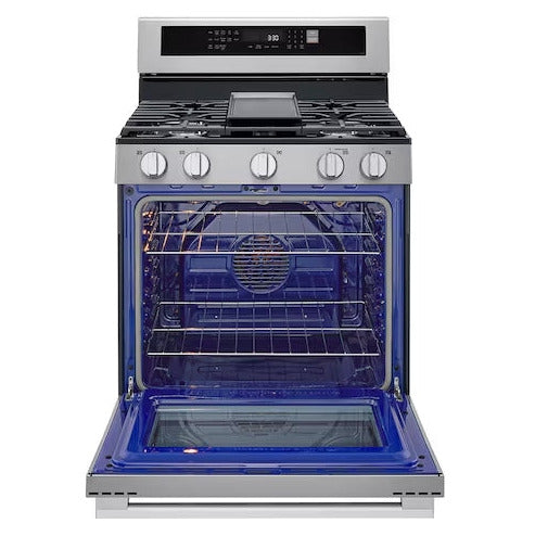 Estufa a Gas LG LRGN6325X | 30" | InstaView | Air Fryer | True Convection | Easy Clean | ThinQ
