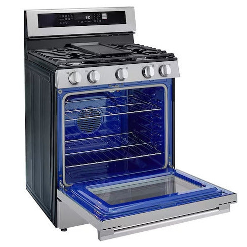 Estufa a Gas LG LRGN6325X | 30" | InstaView | Air Fryer | True Convection | Easy Clean | ThinQ