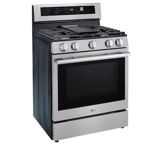 Estufa a Gas LG LRGN6325X | 30" | InstaView | Air Fryer | True Convection | Easy Clean | ThinQ