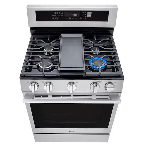 Estufa a Gas LG LRGN6325X | 30" | InstaView | Air Fryer | True Convection | Easy Clean | ThinQ