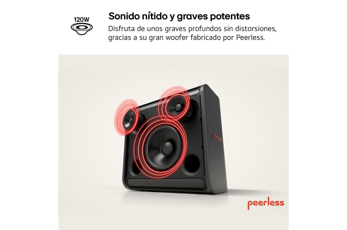 Bocina Portátil LG XBOOM Stage 301 | 120W | IPX4 | Bluetooth
