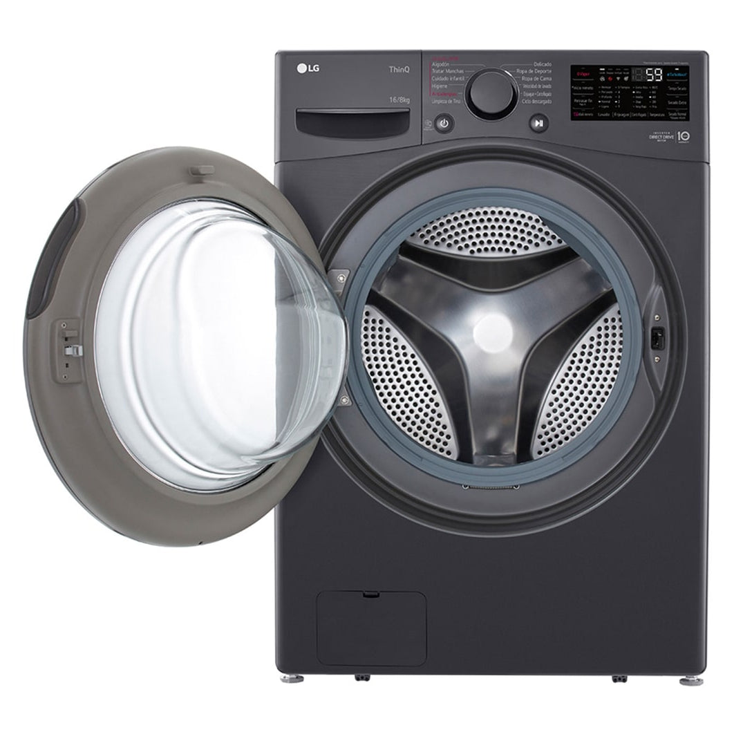 Lavadora y Secadora Eléctrica LG WD16MG2S6P.AESELAT | 16KG | ThinkQ | Carga Frontal