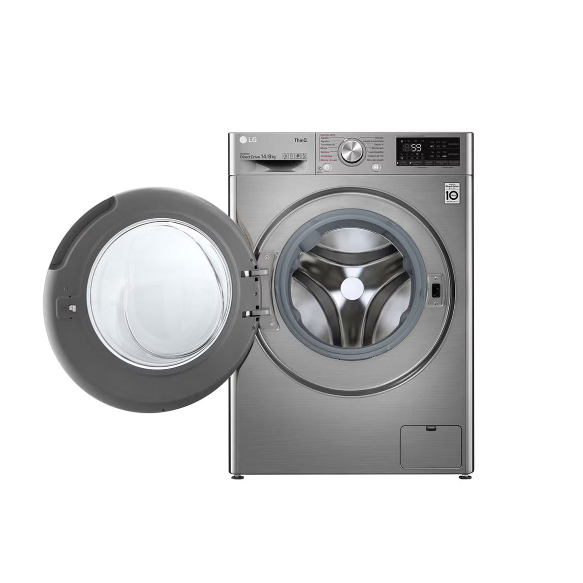 Lavadora y Secadora Eléctrica LG WD14VV3S6C | Inverter | 14Kg | Carga Frontal