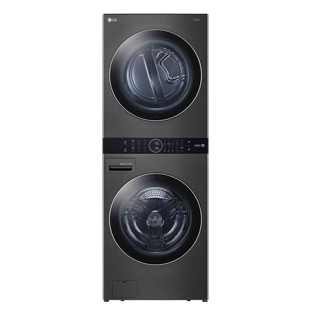 Centro de Lavado a Gas LG WK22BS6 | 22KG | Carga Frontal | Color Acero Negro
