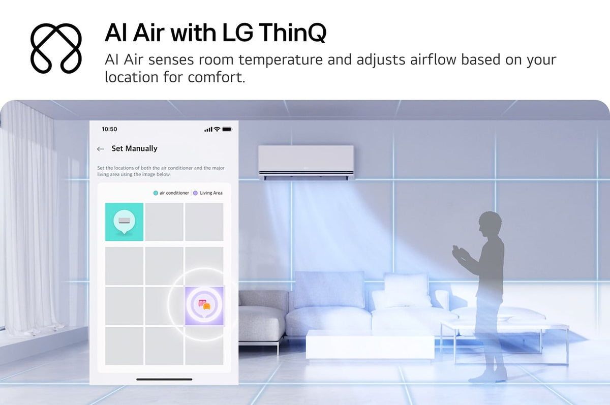 Aire Acondicionado Dualcool LG VF182C31 | Inverter | 18000 BTU | ThinQ