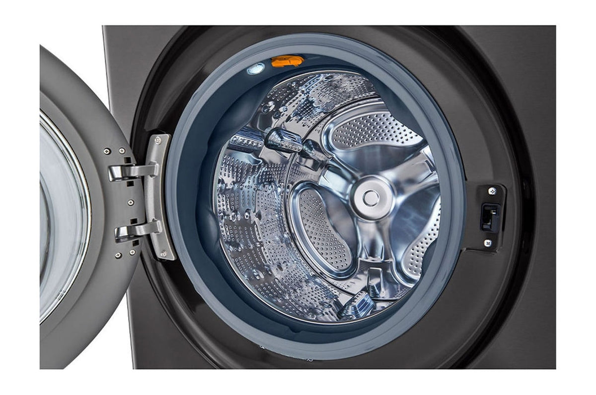 Centro de Lavado a Gas LG WK22BS6 | 22KG | Carga Frontal | Color Acero Negro