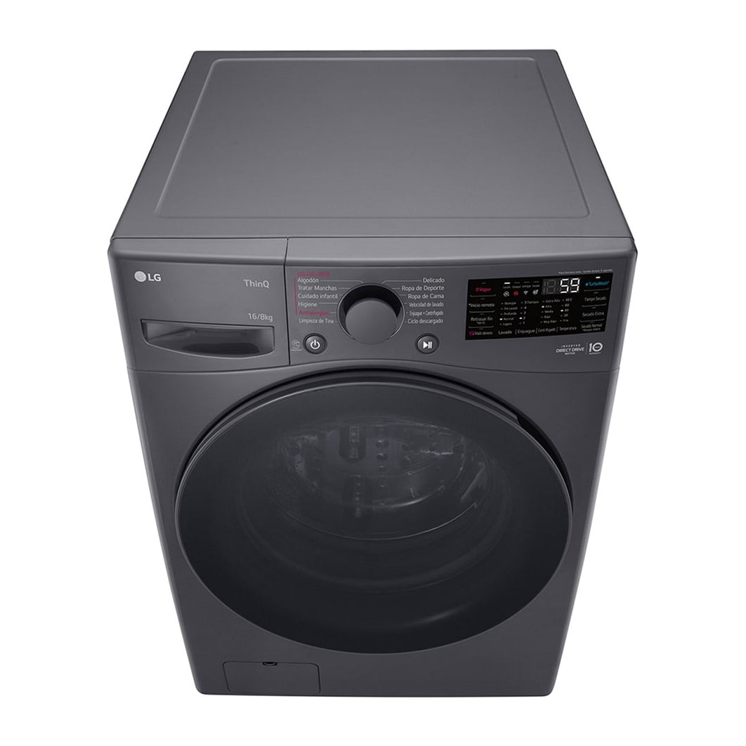 Lavadora y Secadora Eléctrica LG WD16MG2S6P.AESELAT | 16KG | ThinkQ | Carga Frontal