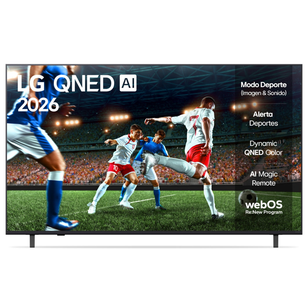 Televisor LG QNED73 AI 4K | webOS | 65" | 4K | HDMI | USB | Wi-Fi | Bluetooth | DVB-T