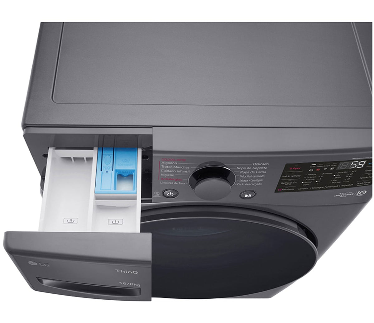 Lavadora y Secadora Eléctrica LG WD16MG2S6P.AESELAT | 16KG | ThinkQ | Carga Frontal