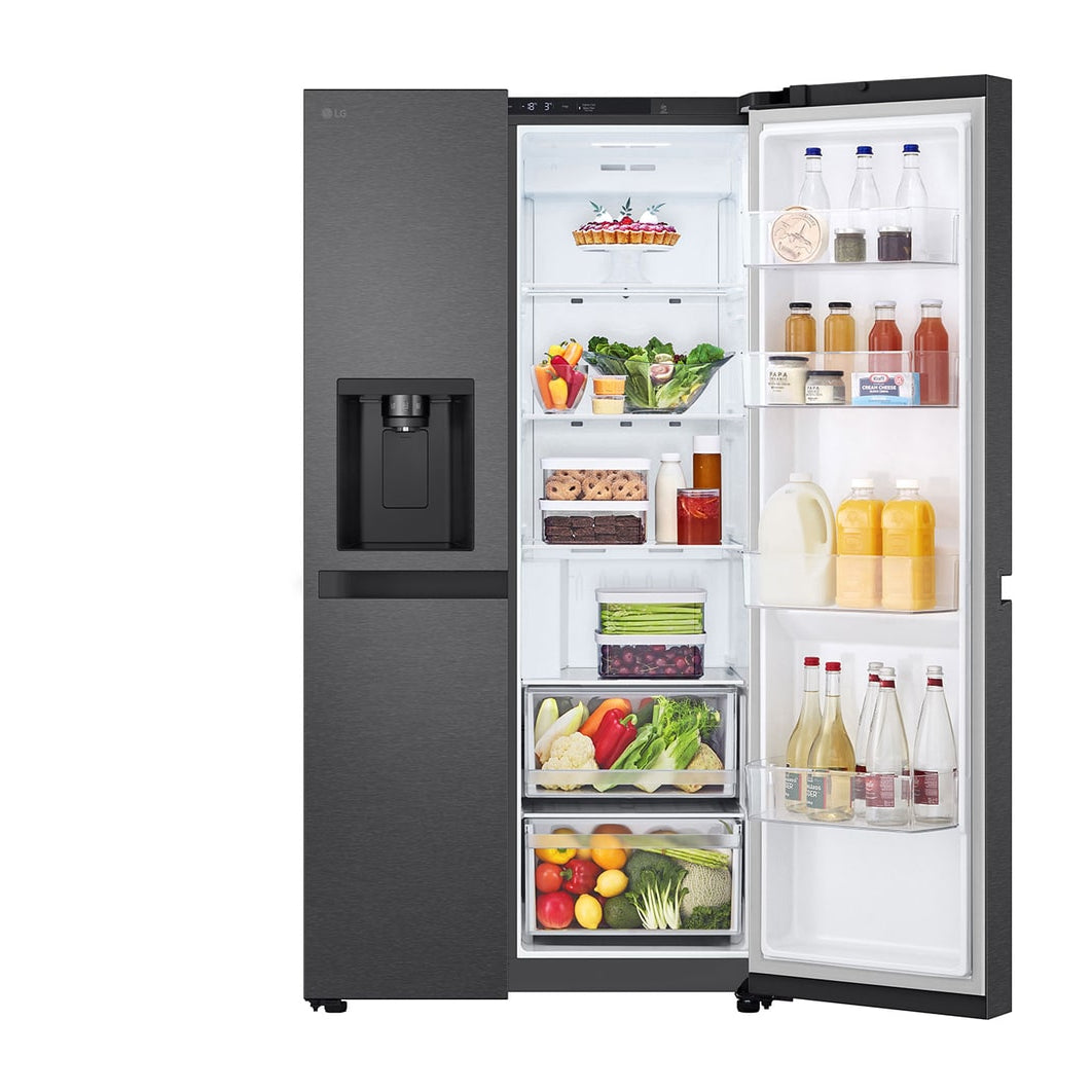 Refrigeradora LG VS25LQIK | 22 Pies Cúbicos | Inverter | Side By Side | Color Gris