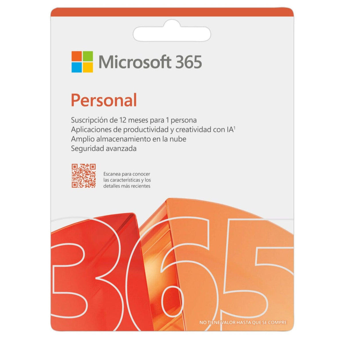 Microsoft 365 Personal | 12 meses | 1 usuario