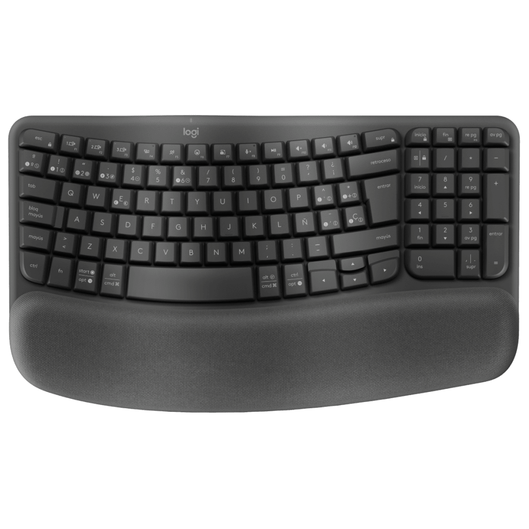 Teclado Inalámbrico Logietch Wave Keys for Business | Ergonómico | Bluetooth | En Español