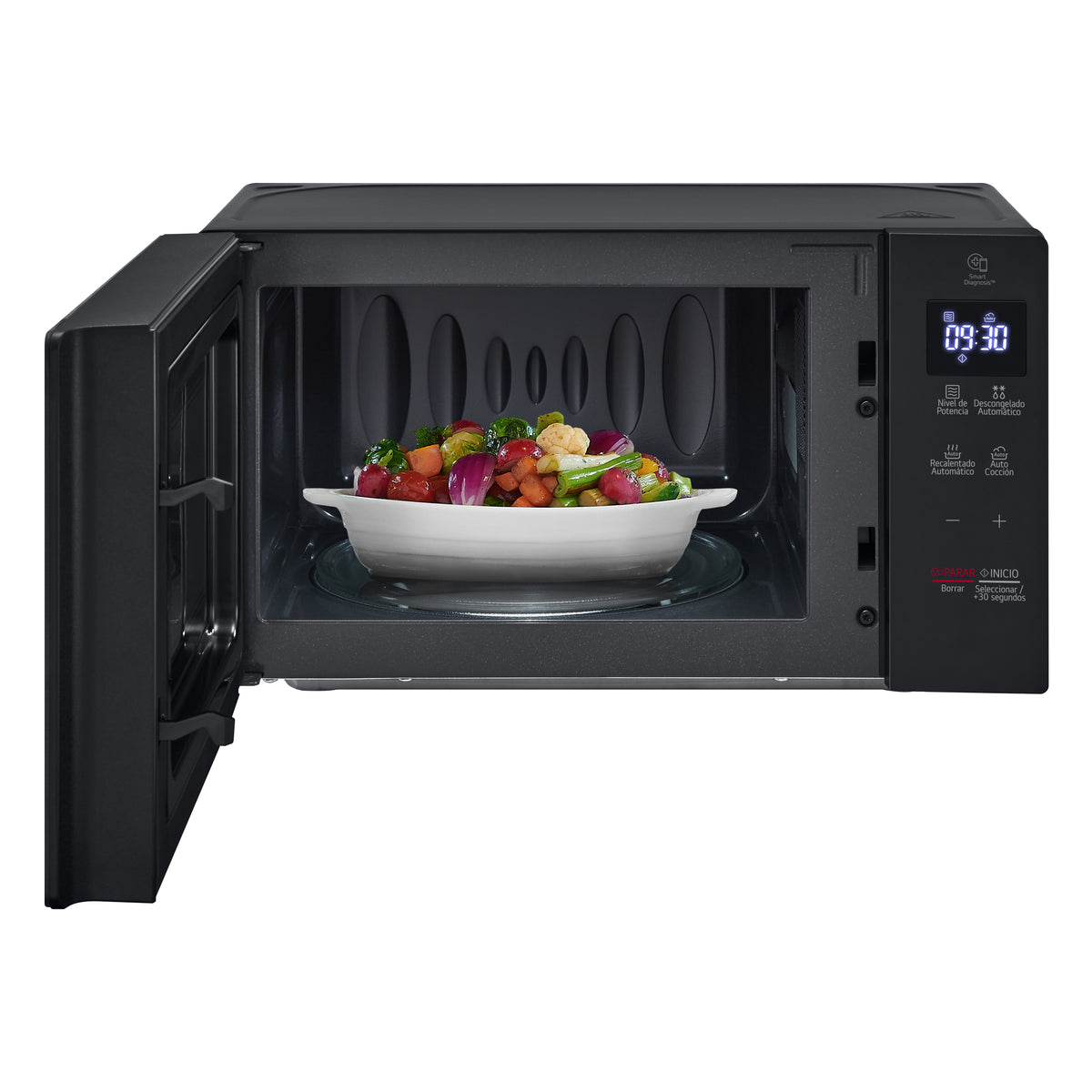 Microondas LG NeoChef MS2032GAS | 0.7 pies cúbicos | 700W | Color Negro