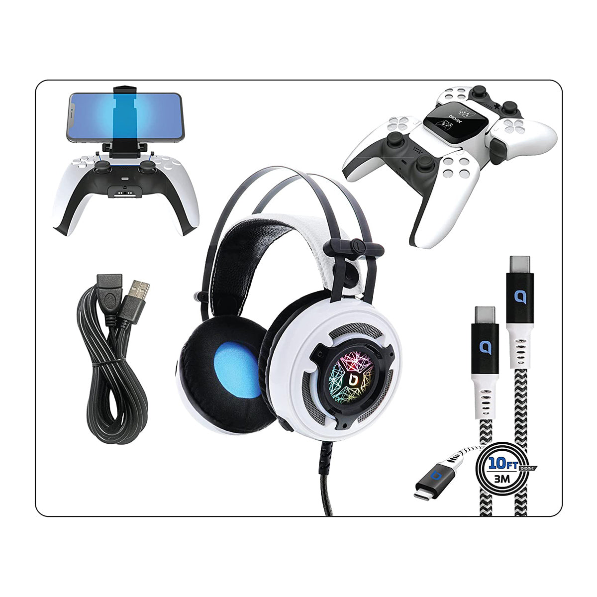 Kit Bionik Pro para Playstation 5, blanco - Multimax