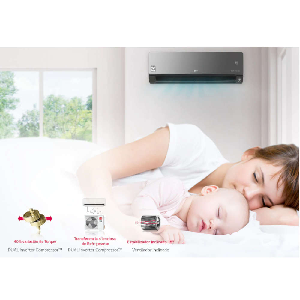 Aire Acondicionado Split Inverter Residencial LG ARTCOOL VR242C7 24000 BTU SEER 20  MULTIMAX PANAMA LG HISENSE PANASONIC SELECTRON PS0089784