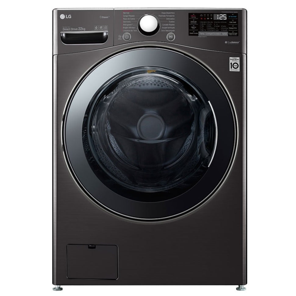 Lavadora LG WM22BV2S6BR | 22KG | Inverter | Carga Frontal | Color Negro - Multimax