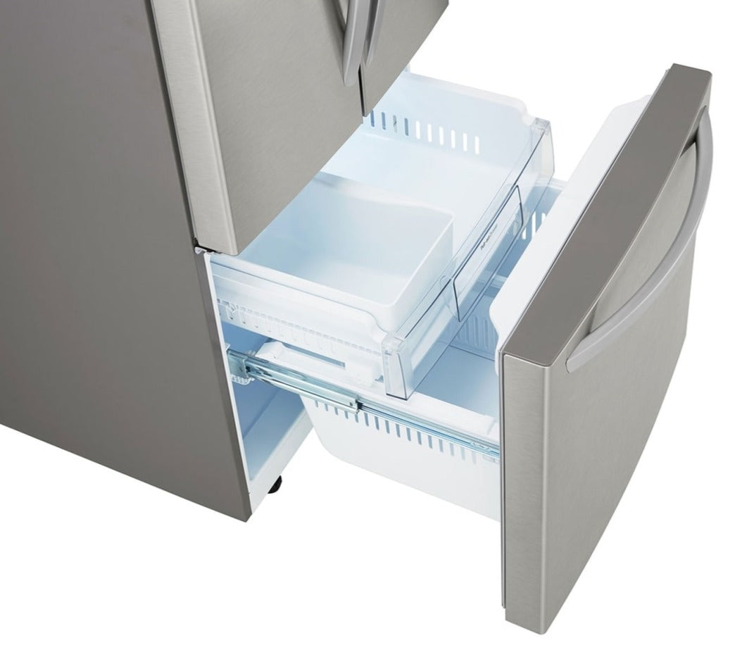 Refrigeradora Inverter LG GM22BGPK | 22 pies cúbicos | 3 Puertas | Acero Inoxidable - Multimax
