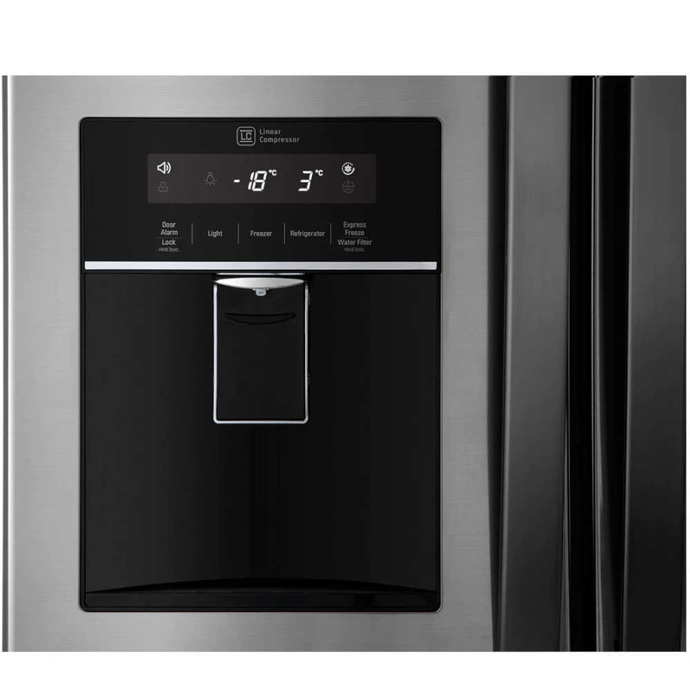 Refrigeradora French Door LG 22pᶟ LM22SGPK | Compresor Linear Inverter | Acero Brillante | Smart Diagnosis™ - Multimax