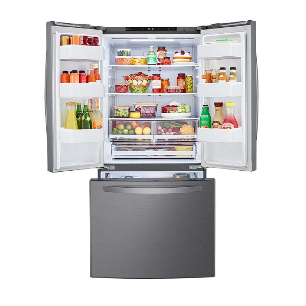 Refrigeradora LG LM65BGSK, 26 pies cúbicos, inverter, 3 puertas, acero inoxidable - Multimax
