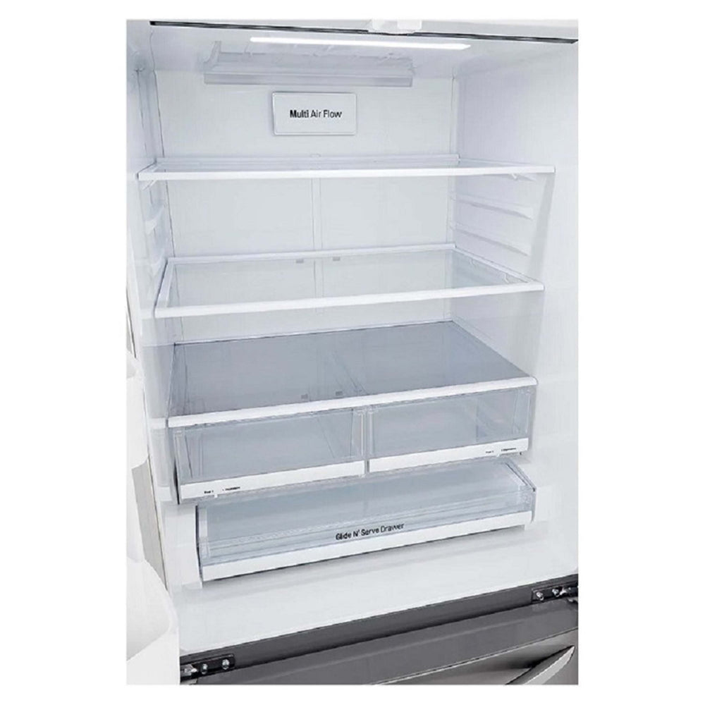 Refrigeradora LG LM65BGSK, 26 pies cúbicos, inverter, 3 puertas, acero inoxidable - Multimax