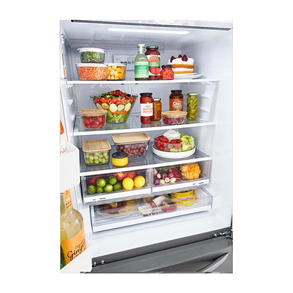 Refrigeradora LG LM65BGSK, 26 pies cúbicos, inverter, 3 puertas, acero inoxidable - Multimax