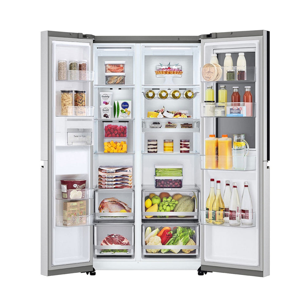 Refrigeradora LG InstaView LS66MXN | 22 pies cubicos | Side By Side | Color Plateado - Multimax