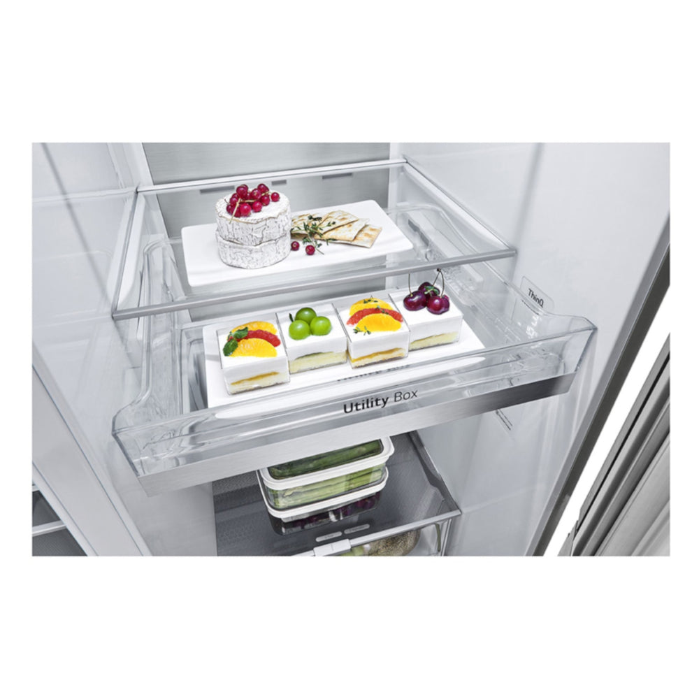 Refrigeradora LG InstaView LS66MXN | 22 pies cubicos | Side By Side | Color Plateado - Multimax