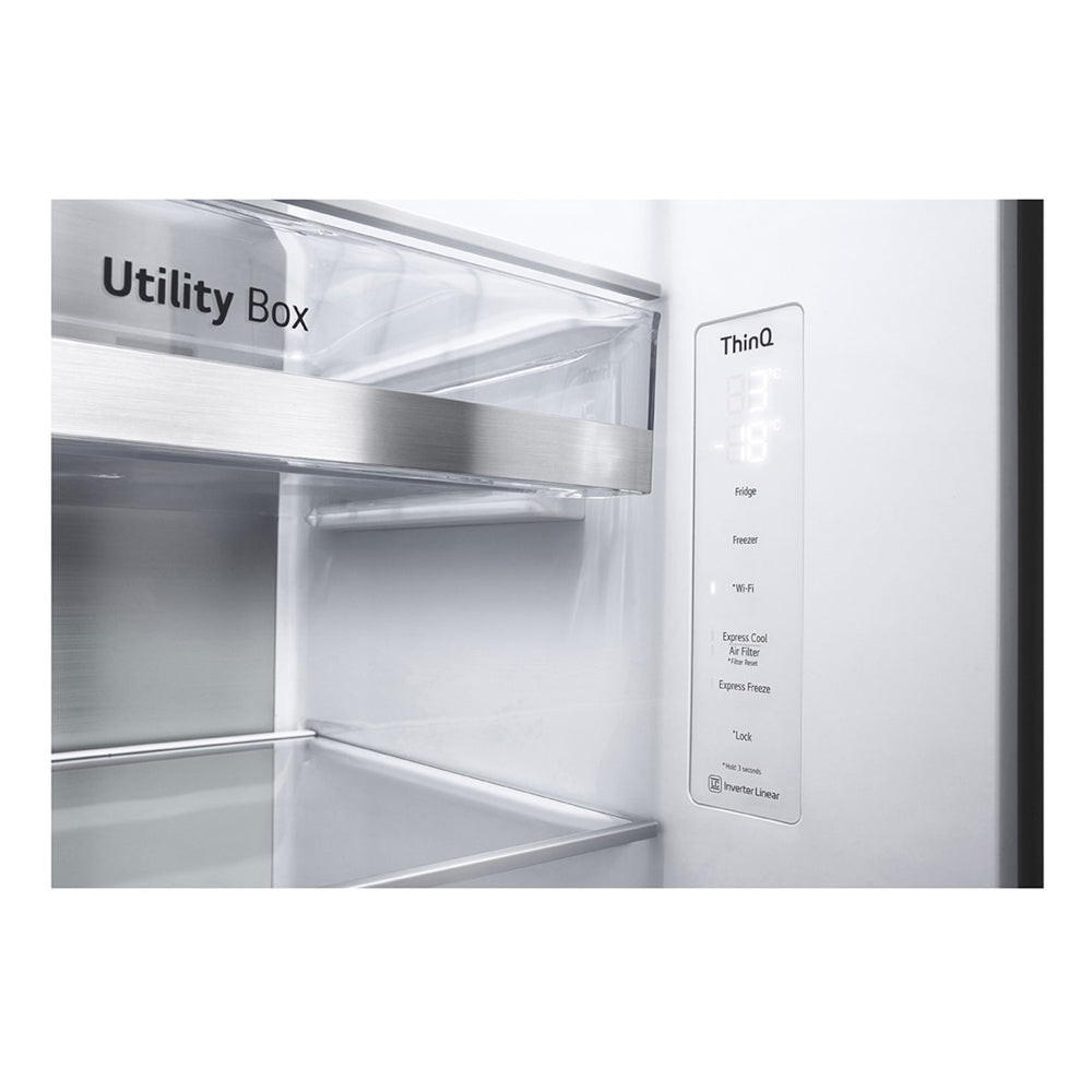 Refrigeradora LG InstaView LS66MXN | 22 pies cubicos | Side By Side | Color Plateado - Multimax