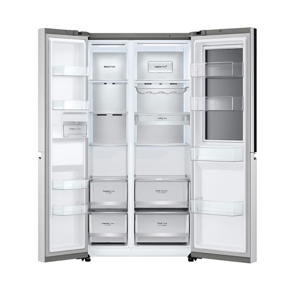 Refrigeradora LG InstaView LS66MXN | 22 pies cubicos | Side By Side | Color Plateado - Multimax