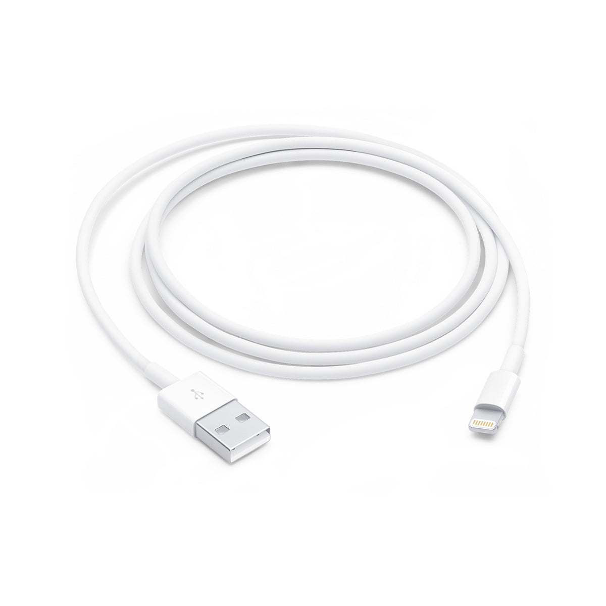 Cable Apple lightning a USB, longitud de 1 metro, blanco - Multimax