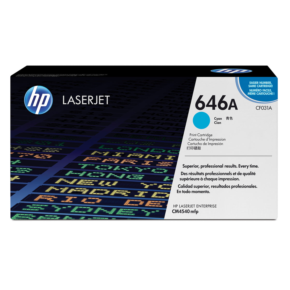 Toner HP 646A, cian