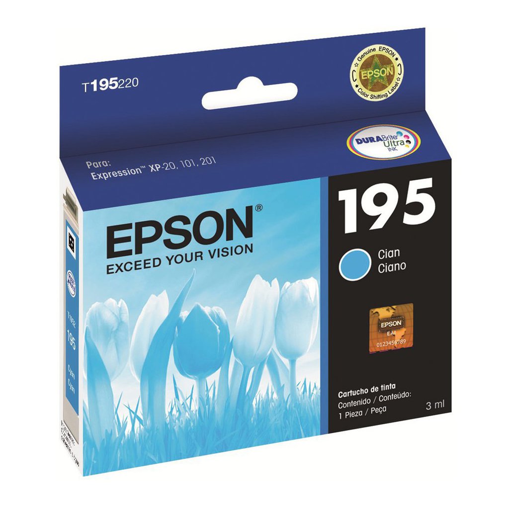 Tinta Epson 195, cyan - Multimax