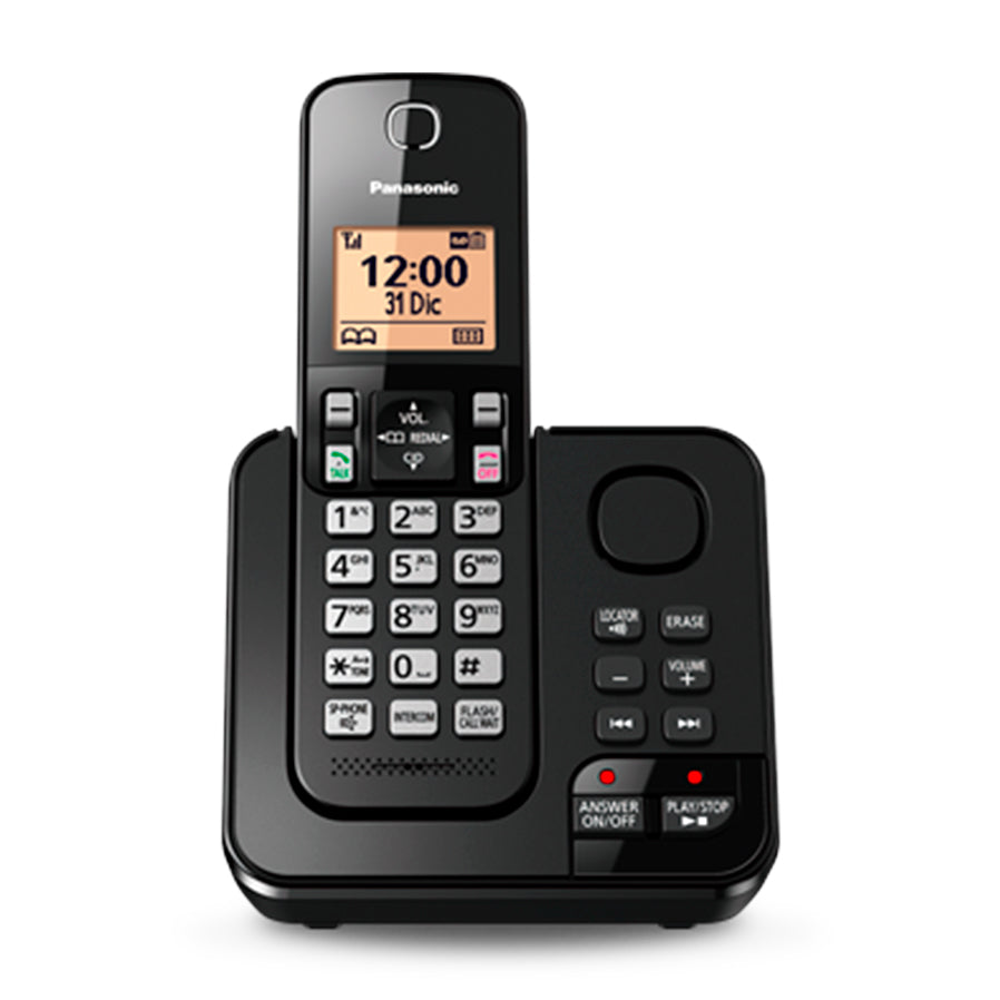 Teléfono Inalámbrico Panasonic DECT KX-TGC360LAB, negro