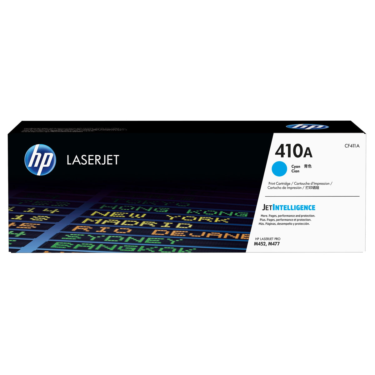 Toner HP 410A, cian