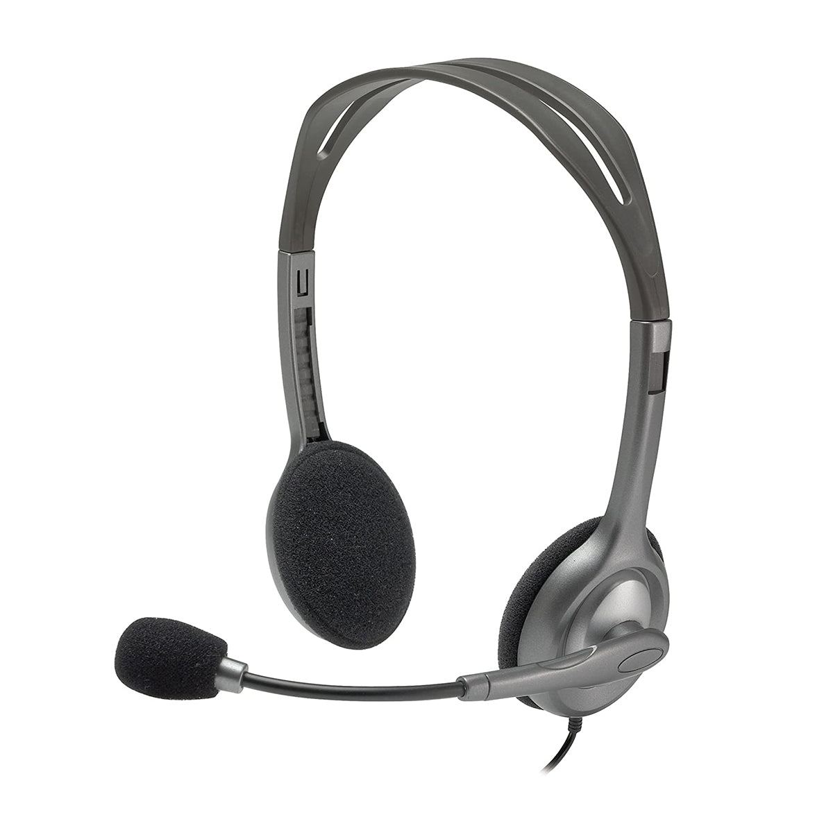 Headset Logitech H111, stereo, 3.5 mm, con micrófono - Multimax