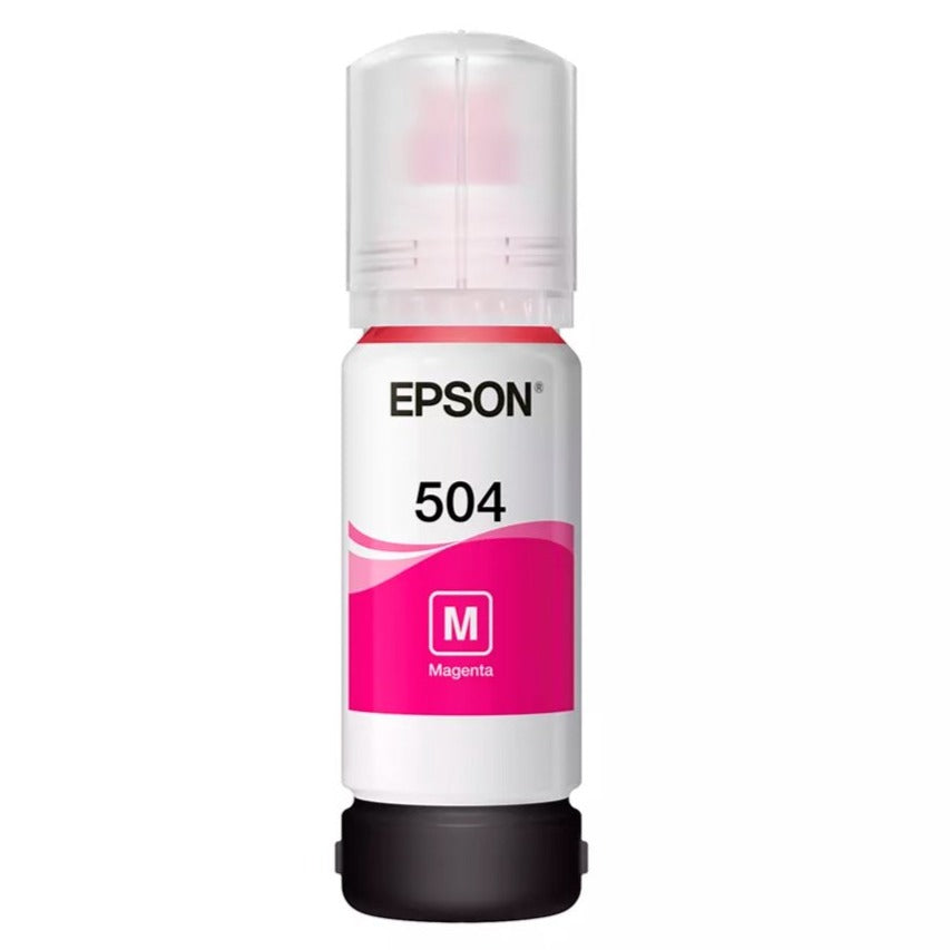 Tinta Epson 504, magenta, botella