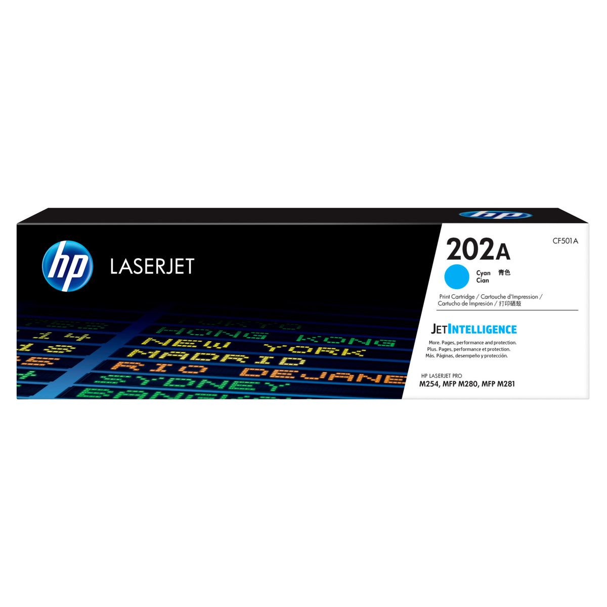 Toner HP 202A, cian