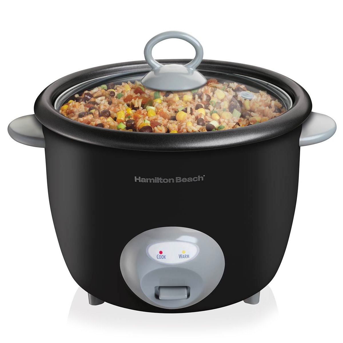 Arrocera Hamilton Beach, 20 tazas, negra - Multimax