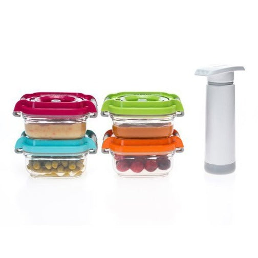 Envases al vacío para bebé Status, 5 piezas, colores variados - Multimax