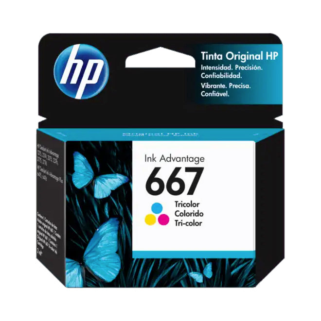 Tinta HP 667, tricolor - Multimax