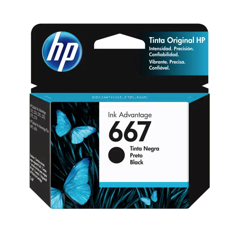 Tinta HP 667, negra - Multimax